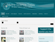 Tablet Screenshot of marinesciencetoday.com